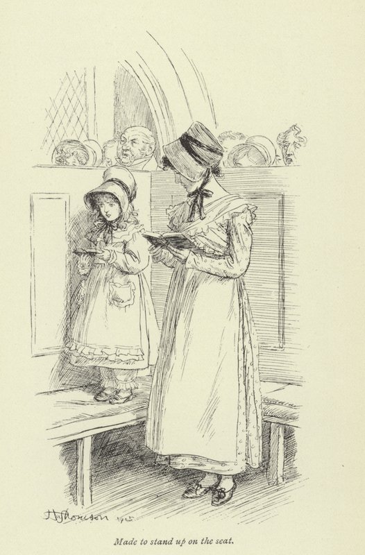 Illustratie voor Amos Barton door Hugh Thomson