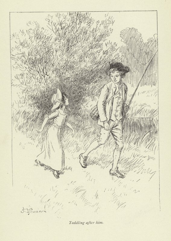 Illustratie voor Mr Gilfils Liefdesverhaal door Hugh Thomson