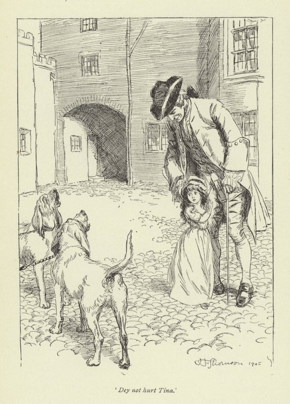 Illustratie voor Mr Gilfils Liefdesverhaal door Hugh Thomson