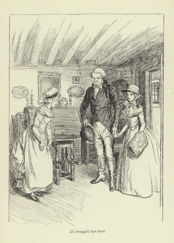 Illustratie voor Mr Gilfils Liefdesverhaal door Hugh Thomson