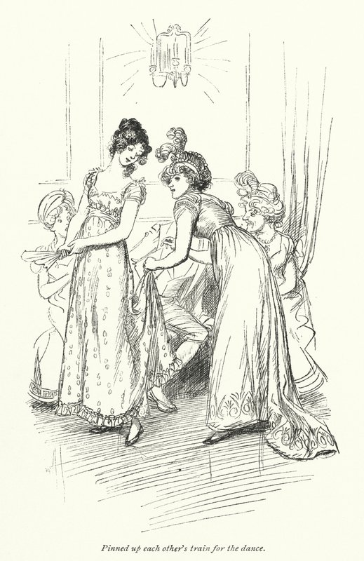 Illustratie voor Northanger Abbey door Jane Austen door Hugh Thomson