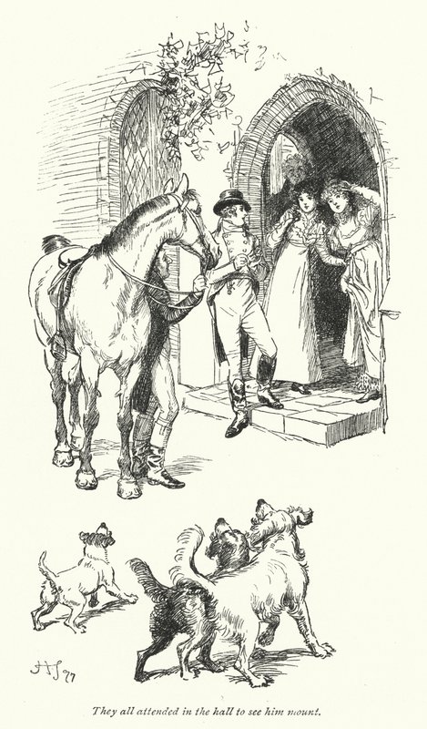 Illustratie voor Northanger Abbey door Jane Austen door Hugh Thomson