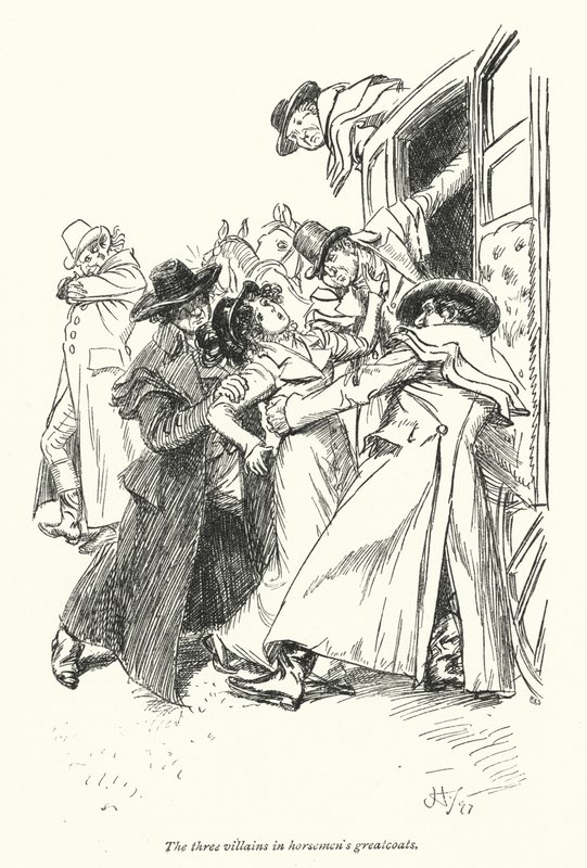 Illustratie voor Northanger Abbey door Jane Austen door Hugh Thomson