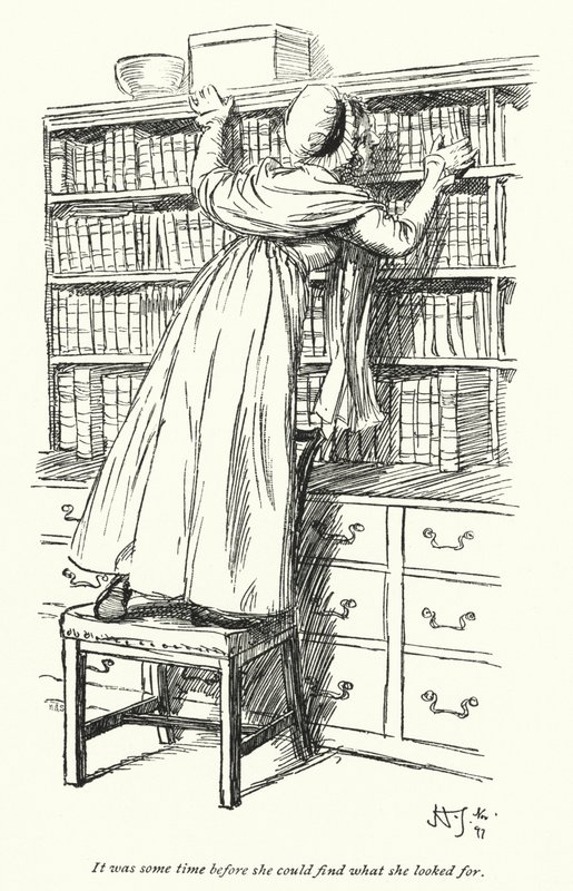 Illustratie voor Northanger Abbey door Jane Austen door Hugh Thomson
