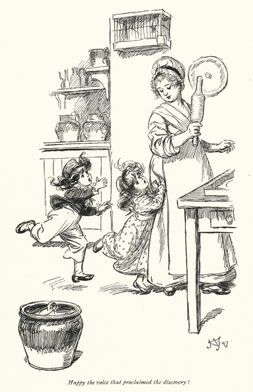 Illustratie voor Northanger Abbey door Jane Austen door Hugh Thomson