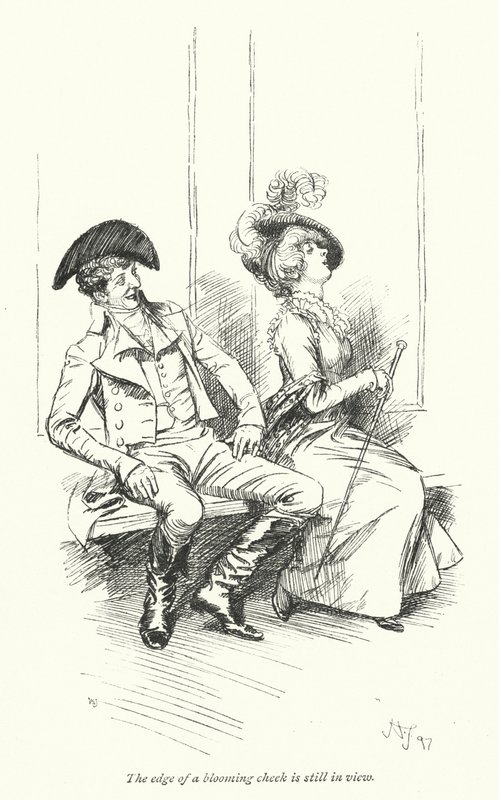 Illustratie voor Northanger Abbey door Jane Austen door Hugh Thomson