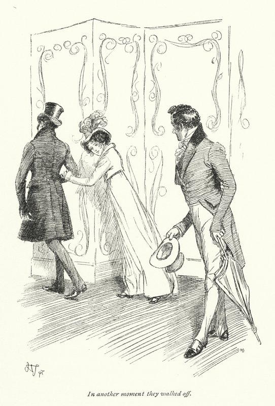 Illustratie voor Persuasion door Jane Austen door Hugh Thomson