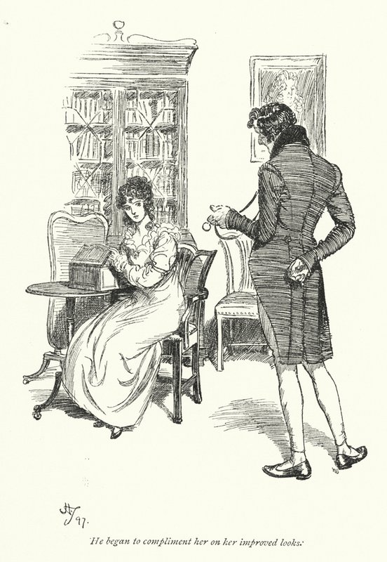 Illustratie voor Persuasion door Jane Austen door Hugh Thomson