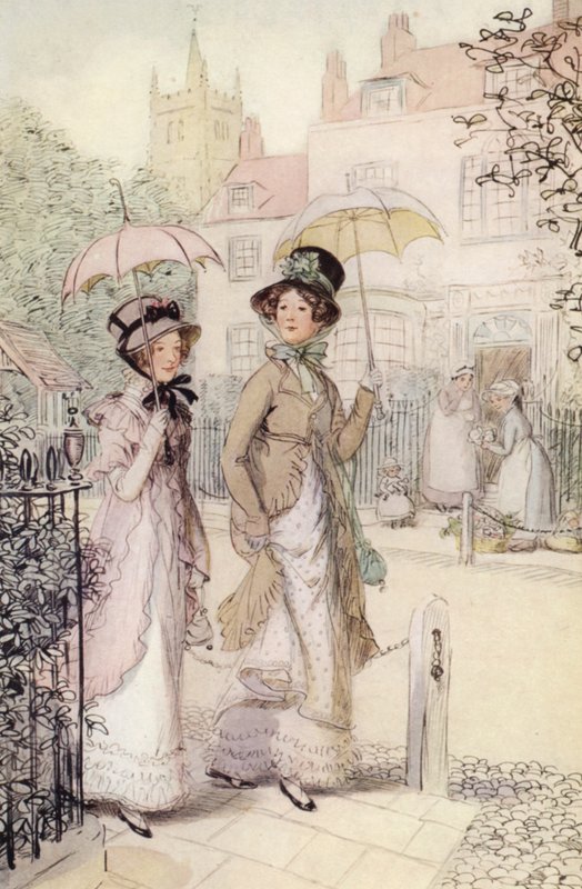 Illustratie voor Quality Street door Hugh Thomson