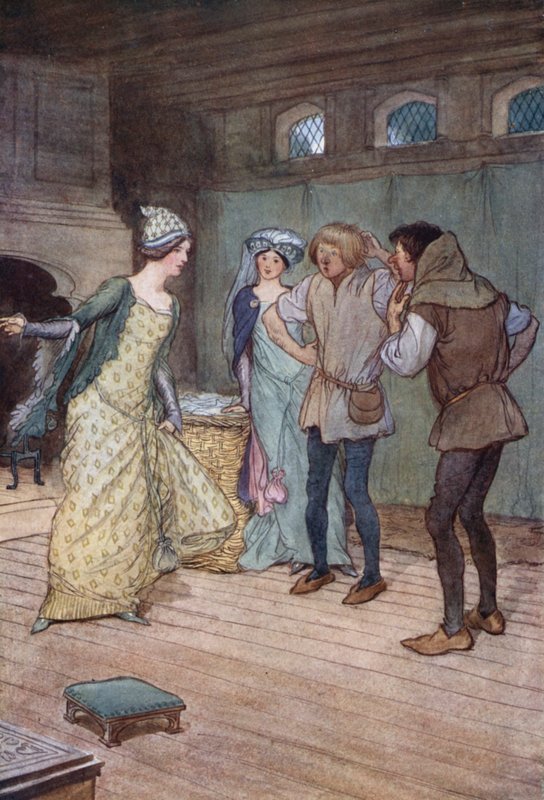 Illustratie voor The Merry Wives of Windsor door Hugh Thomson