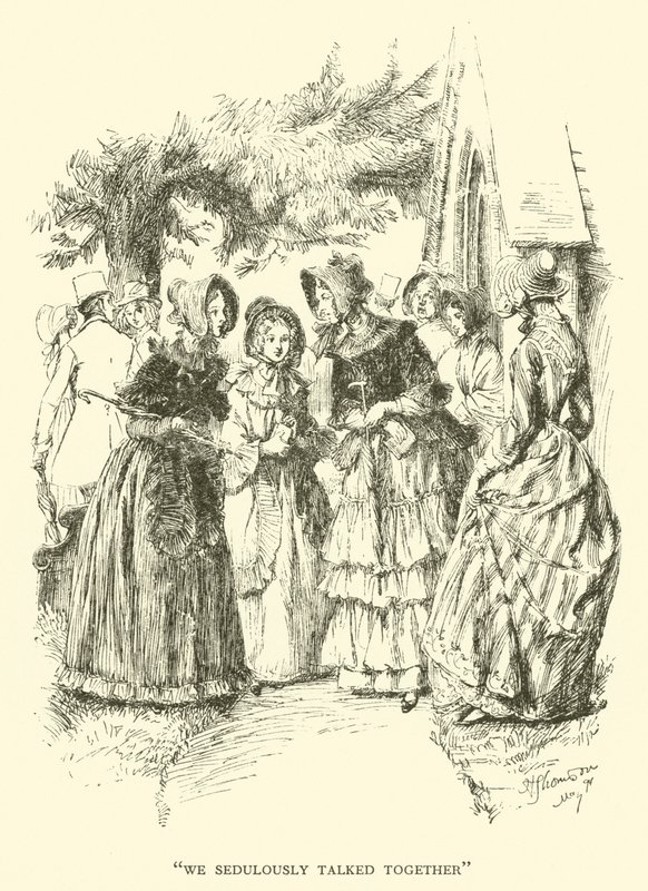We spraken ijverig samen (gravure) door Hugh Thomson