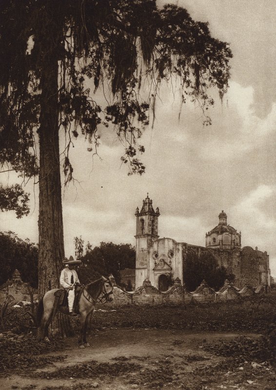 Mexico: Nonoalco, De buitenwijken van de hoofdstad Mejico (zwart-wit foto) door Hugo Brehme