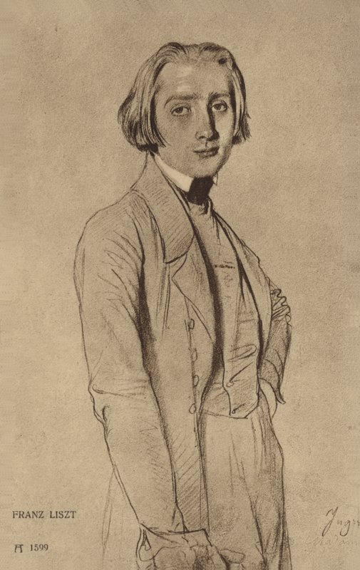 Portret van Franz Liszt door Hungarian School