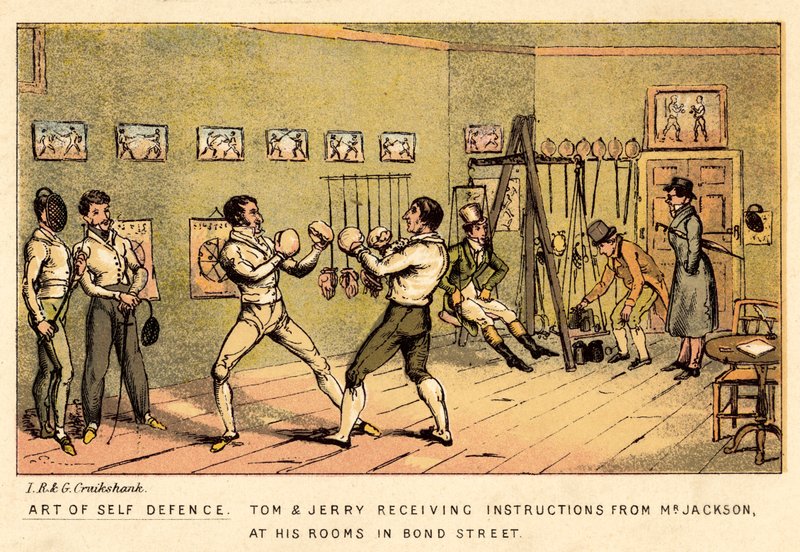Kunst van Zelfverdediging door Isaac, Robert and George Cruikshank