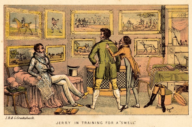 Jerry in training voor een dandy door Isaac, Robert and George Cruikshank