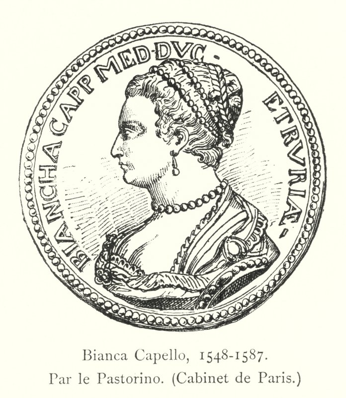 Bianca Capello, 1548-1587, door Pastorino, Cabinet de Paris door Italian School