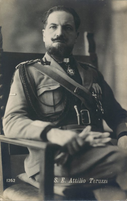 Attilio Teruzzi, minister van Italiaans Afrika (z/w foto) door Italian Photographer