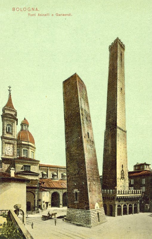 Bologna, Italië, Torri Asinelli E Garisendi door Italian Photographer