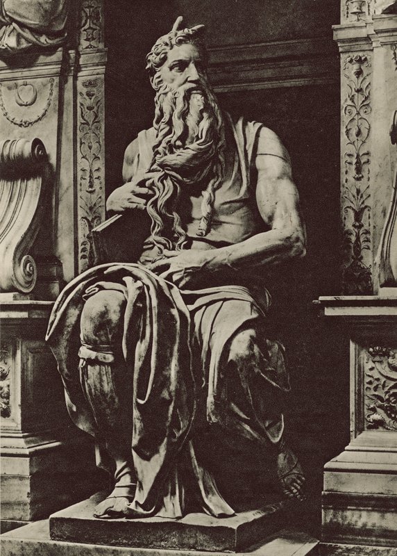 Kerk van San Pietro in Vincoli, Mozes van Michelangelo door Italian Photographer