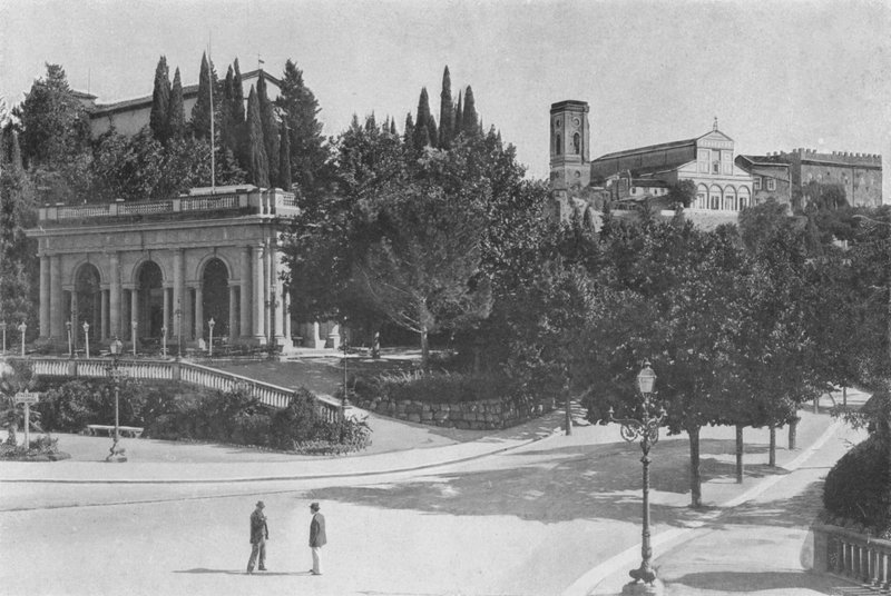 Florence, Kerk van San Miniato al Monte door Italian Photographer