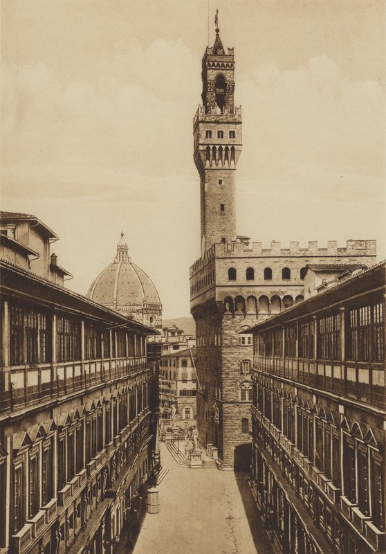Florence: Portici degli Uffizi, costruiti su disegno di Vasari door Italian Photographer