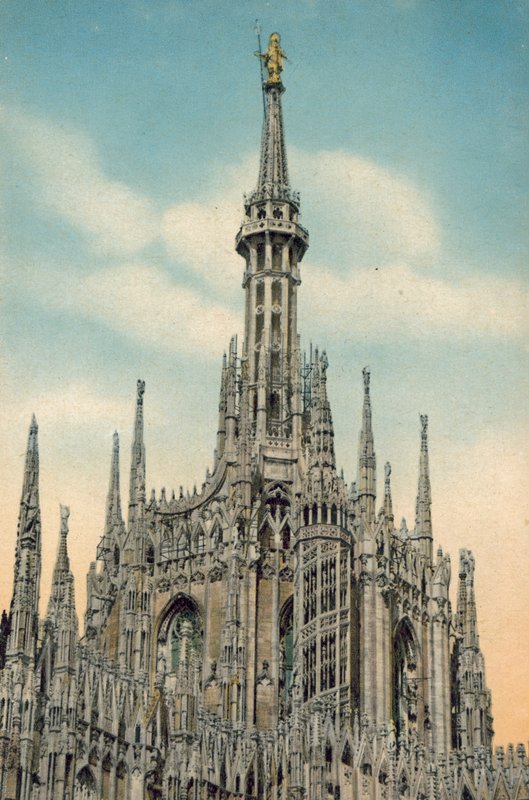 Milaan / Milaan: La Madonnina (kleurenfoto) door Italian Photographer