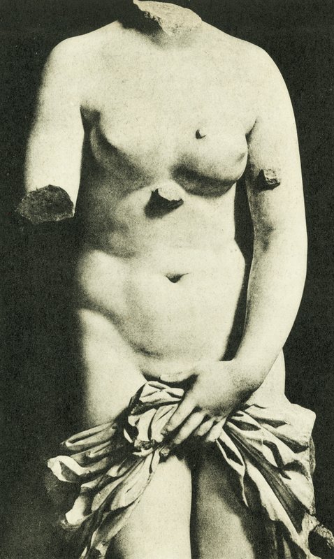 Museum, De Syracusaanse Venus, 3de eeuw voor Christus Credesis (z/w foto) door Italian Photographer