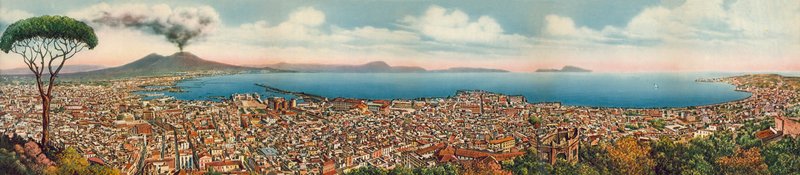 Napoli / Napels: Panorama Generale (kleurenfoto) door Italian Photographer