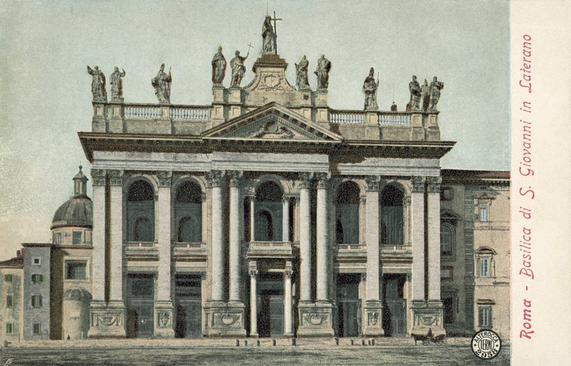 Rome, Italië, Basiliek van S Giovanni in Laterano door Italian Photographer