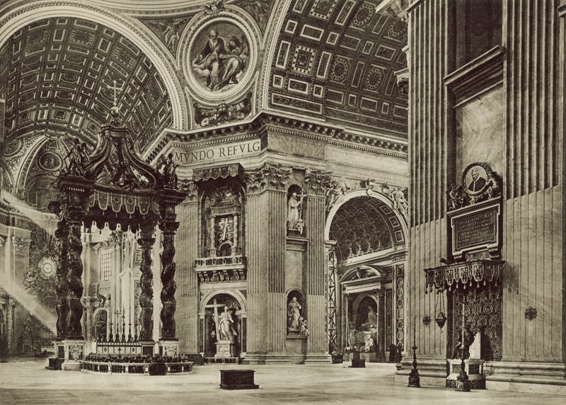 S. Peters Basiliek, Binnenkant door Italian Photographer