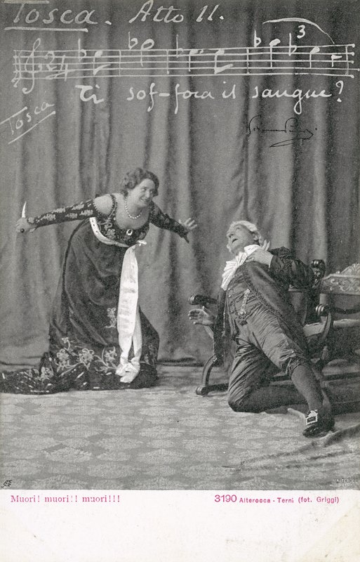 Scène uit Tosca (zwart-wit foto) door Italian Photographer
