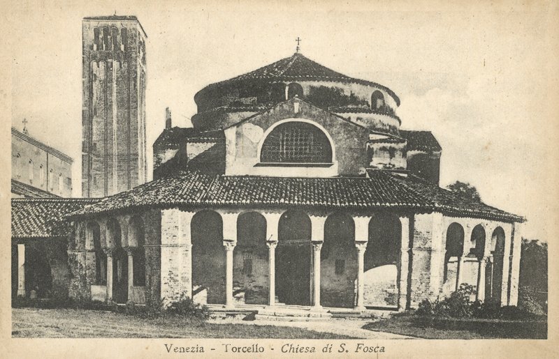 Venetië, Torcello, Kerk van S. Fosca door Italian Photographer
