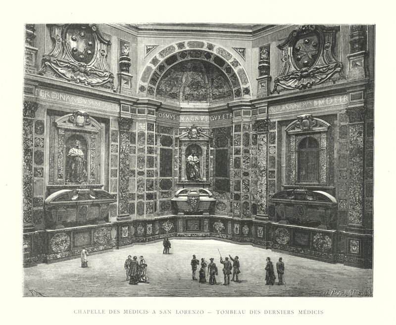 Kapel van de Medici in San Lorenzo, Graf van de Laatste Medici door Italian School
