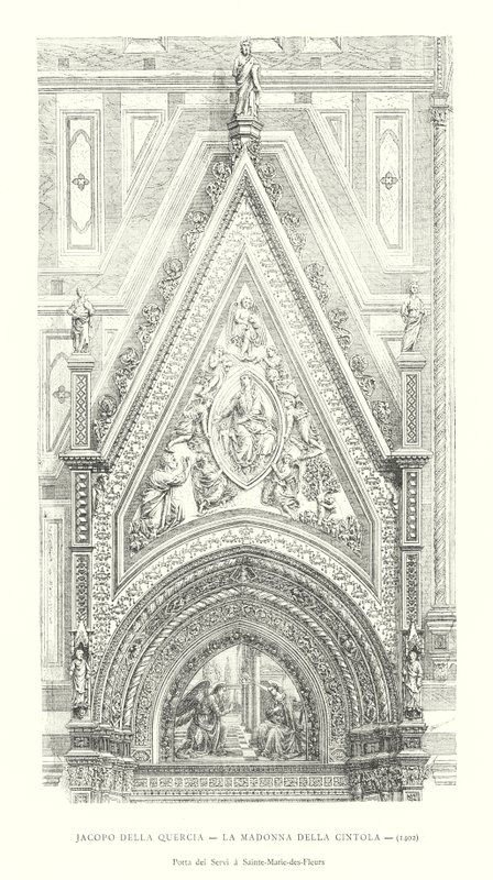 Jacopo della Quercia, De Madonna della Cintola door Italian School