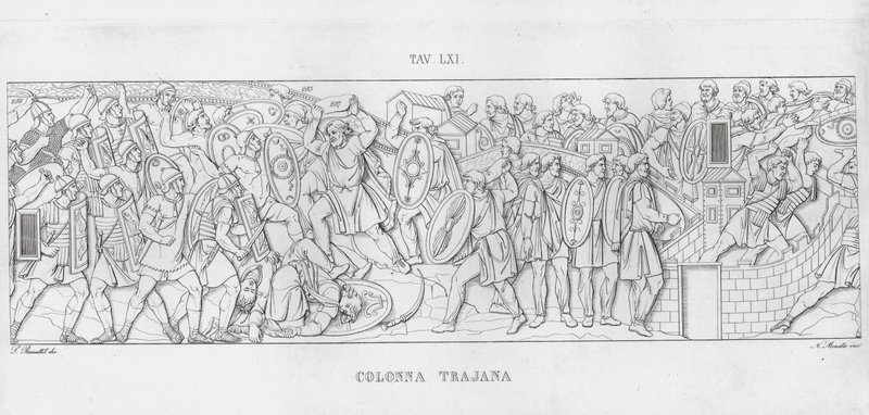 La Colonna Trajana, Zuil van Trajanus door Italian School