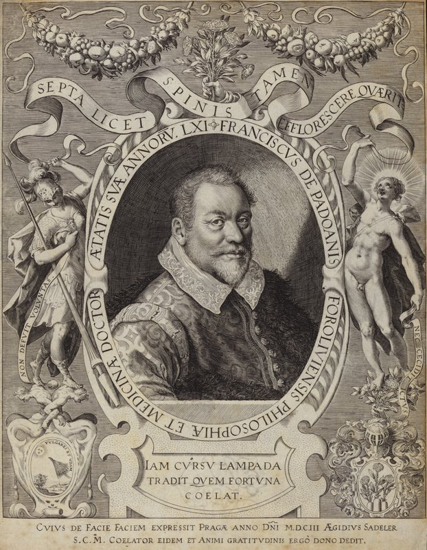 Portret van Franciscus de Padoanis Foroliviensis door Italian School