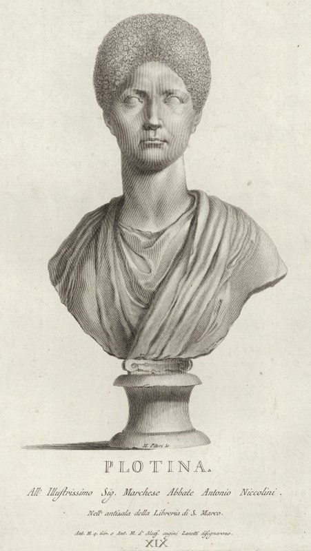 Portret van Pompeia Plotina door Italian School