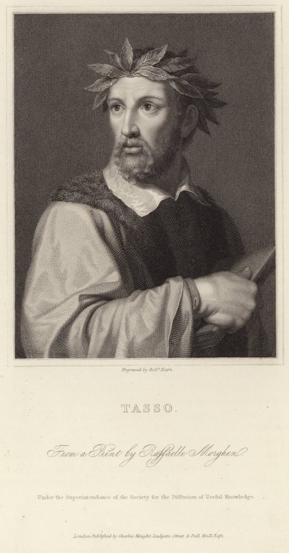 Portret van Torquato Tasso door Italian School