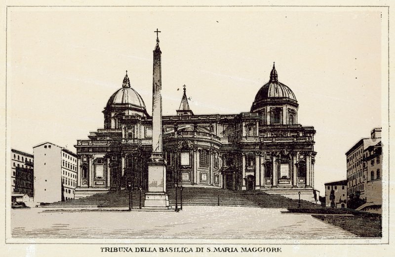 Rome: Tribuna Van De Basiliek Van S Maria Maggiore door Italian School