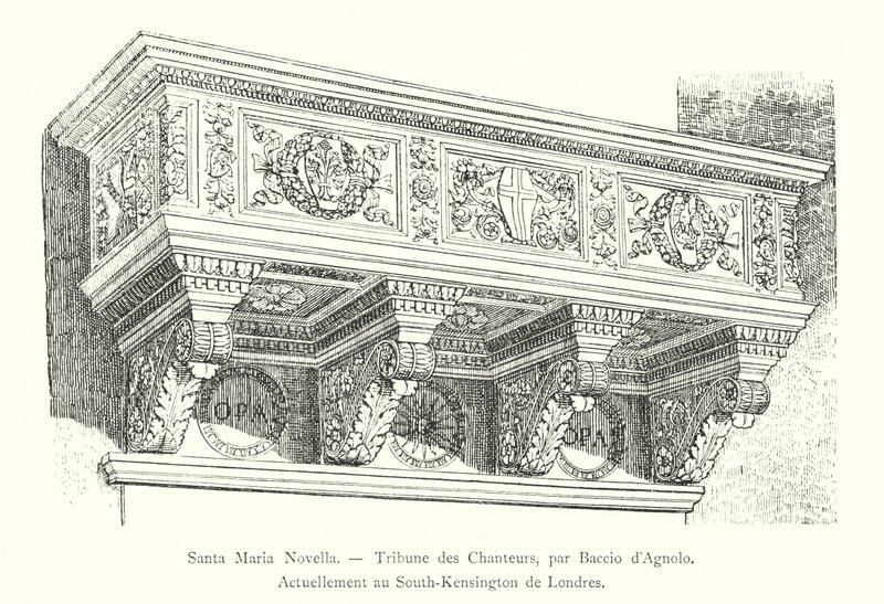 Santa Maria Novella, Tribune van de Zangers, door Baccio d