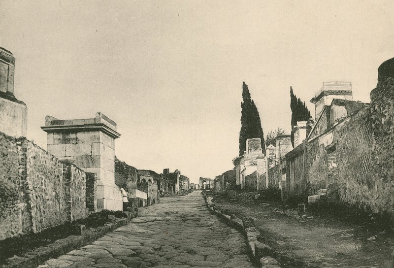 De Straat van de Graven zoals het is door Italian School