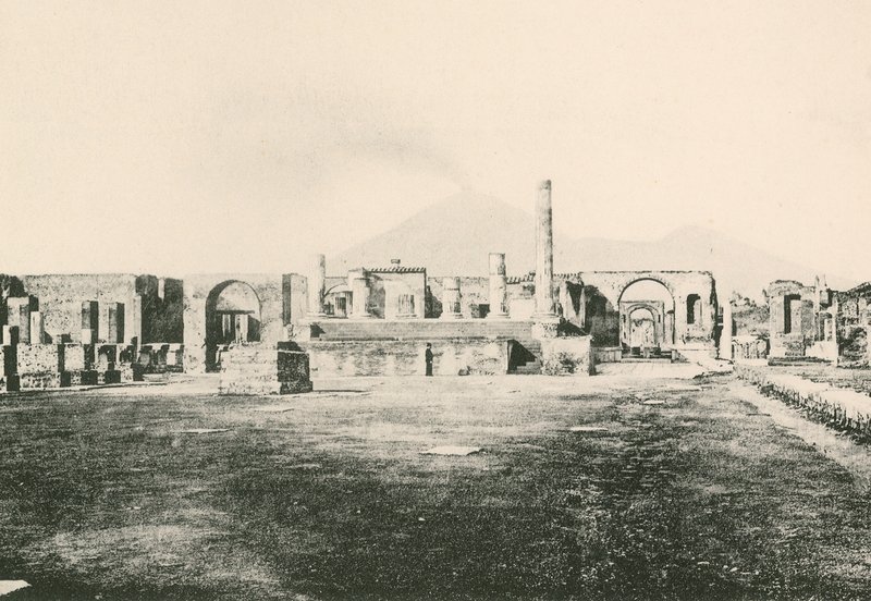 De tempel van Jupiter in het civiele forum zoals het is (gravure) door Italian School