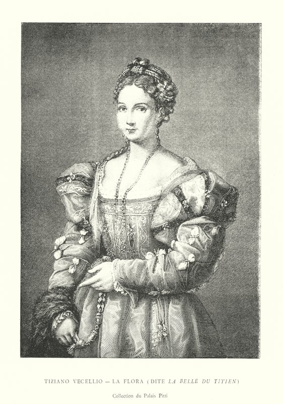 Tiziano Vecellio, La Flora, Ook Bekend als La Belle du Titien, Collectie van het Pitti Paleis door Italian School