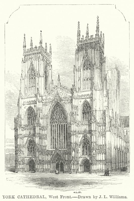 York Kathedraal, Westgevel door J.L. (after) Williams