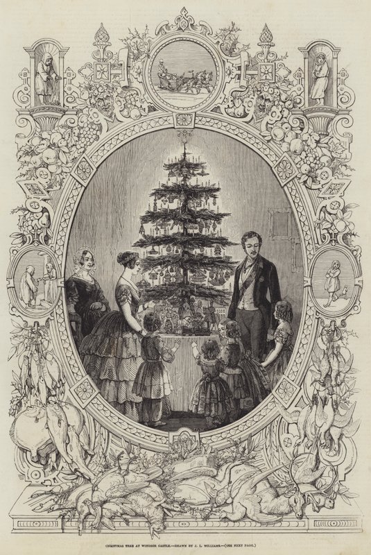 Kerstboom in Windsor Castle door J.L. Williams