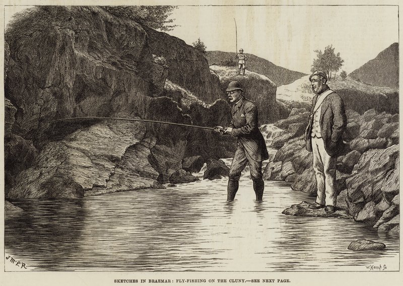 Schetsen in Braemar, Vliegvissen op de Cluny door J.M.L. Ralston