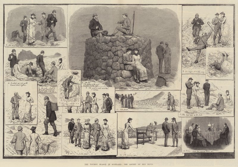 Het toeristenseizoen in Schotland, de beklimming van Ben Nevis door J.M.L. Ralston