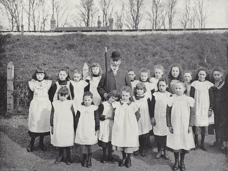 Hocktide in Hungerford, Vrije Dag Eisen voor Schoolkinderen door J. Benjamin Stone