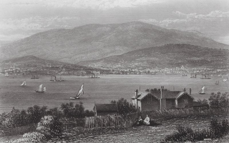 Australië: Hobart Town, Tasmanië door J. C. Armytage