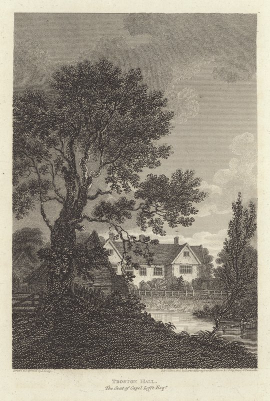 Robert Bloomfield, dichter: Troston Hall, de zetel van Capel Lofft Esquire door J. Greig